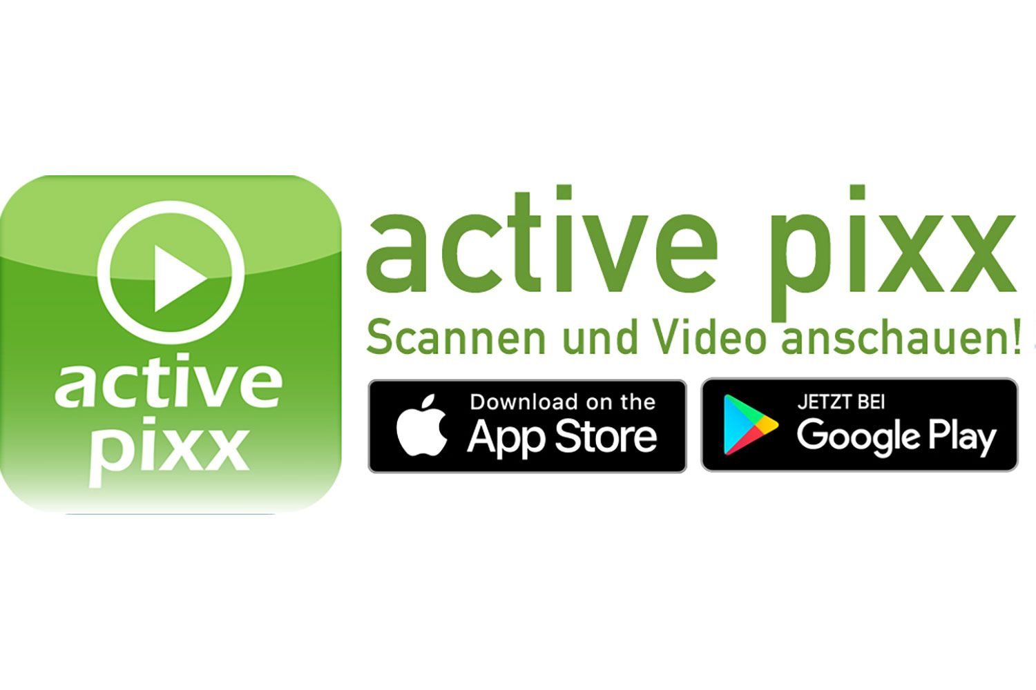 Active pixx - Scannen und Video anschauen! - bei Google Play und im App Store